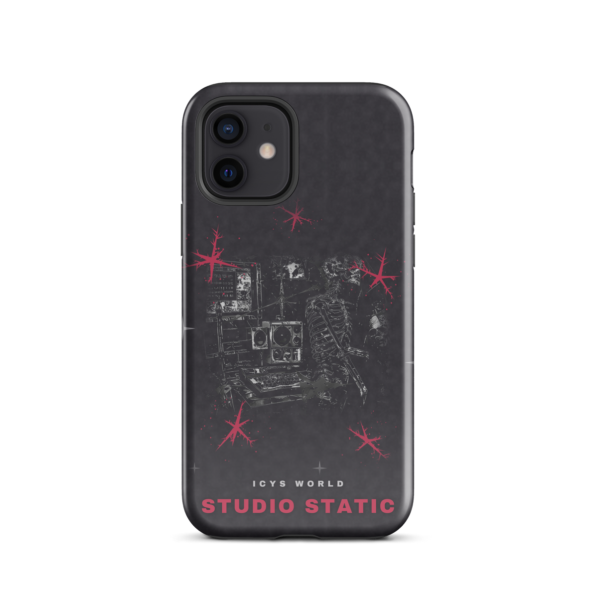 ICYS WORLD Studio Static iPhone case on iPhone 12, glossy finish