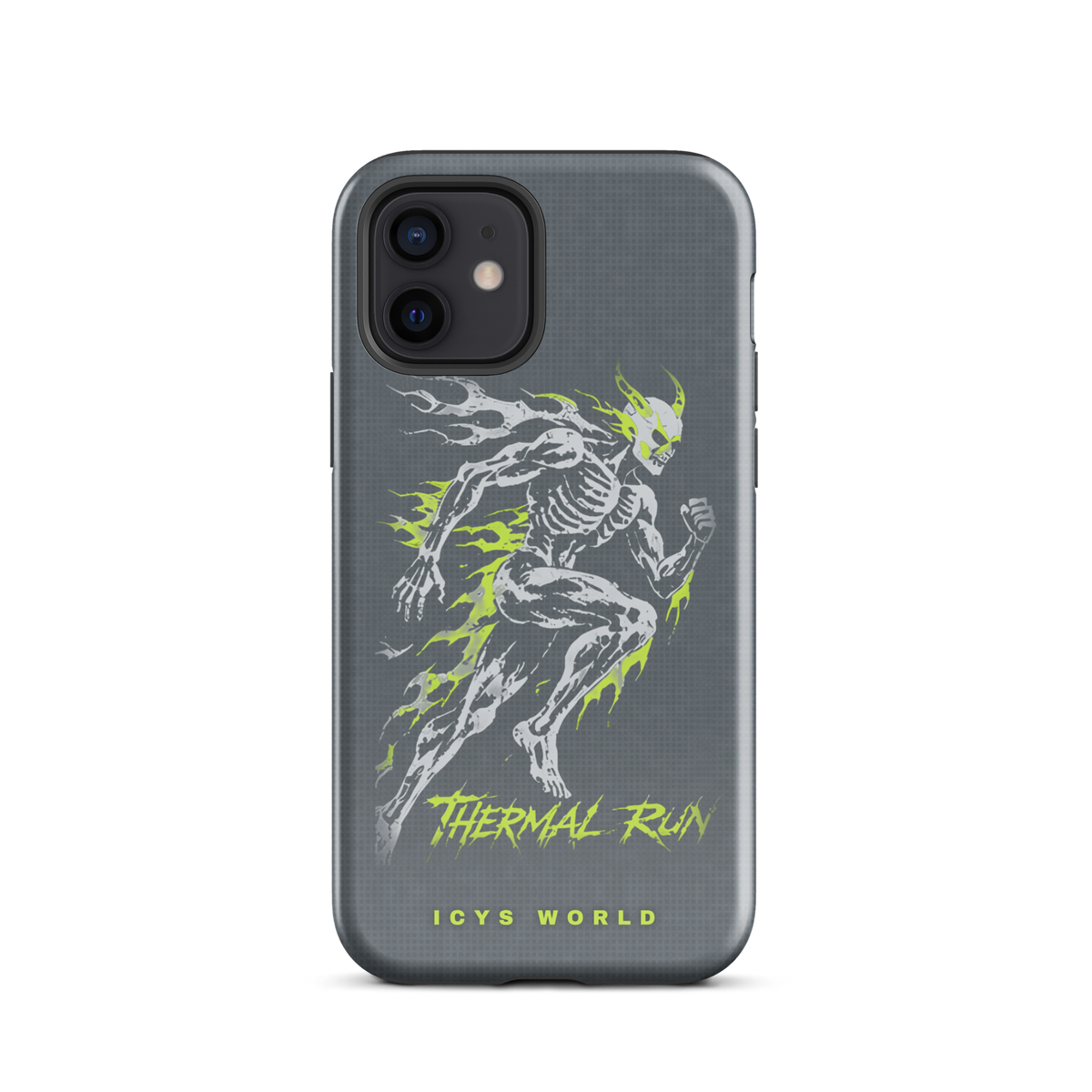 ICYS WORLD Thermal Run iPhone case on iPhone 12, glossy finish