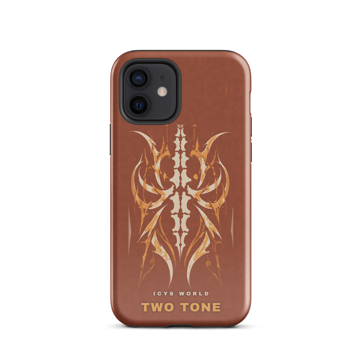 ICYS WORLD Two Tone iPhone case on iPhone 12, glossy finish
