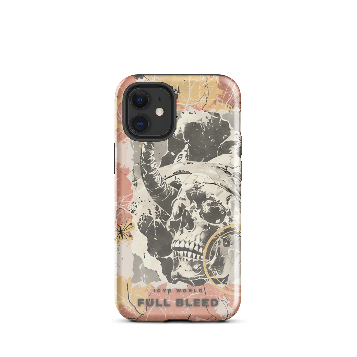 ICYS WORLD Full Bleed iPhone case on iPhone 12 mini, glossy finish