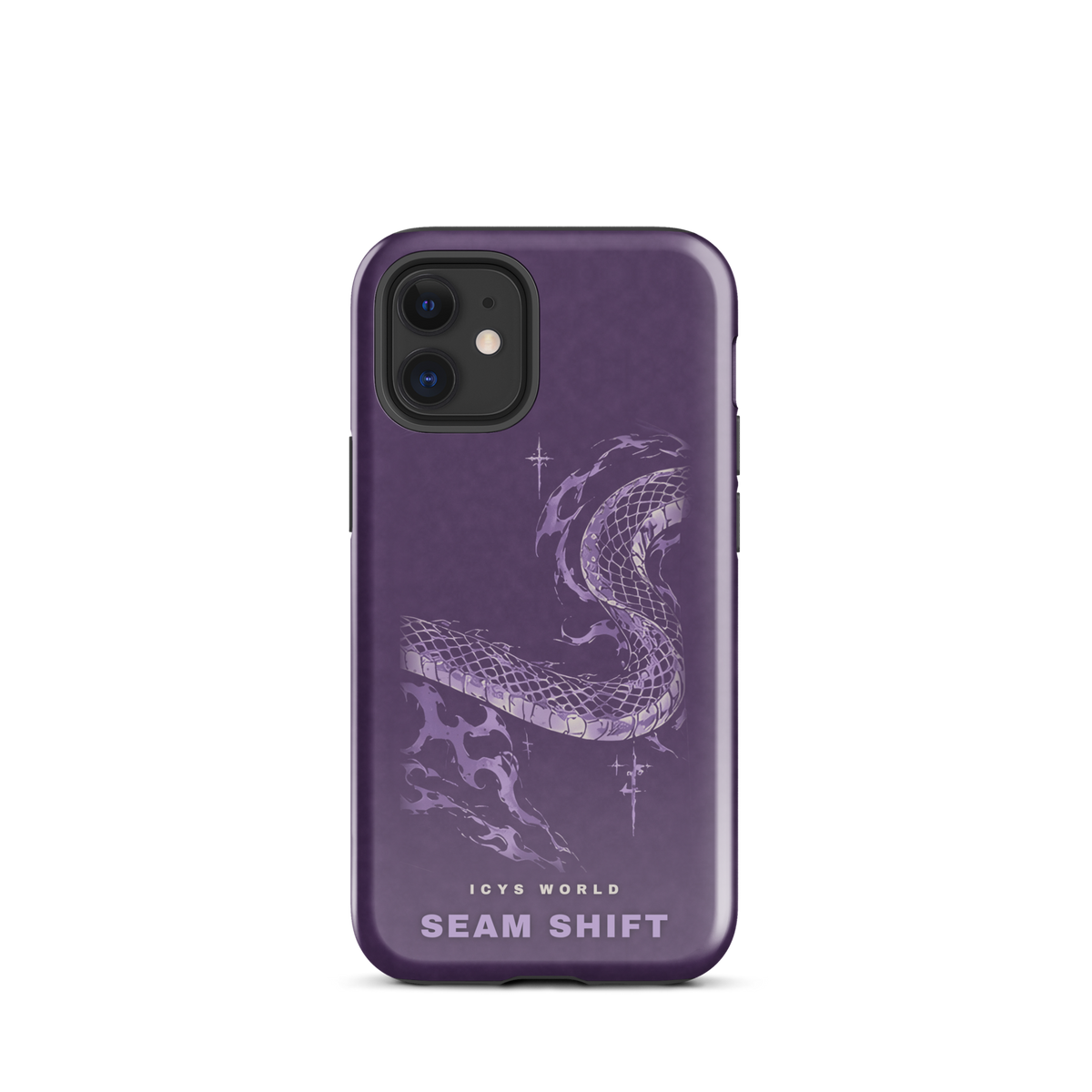 ICYS WORLD Seam Shift iPhone case on iPhone 12 mini, glossy finish