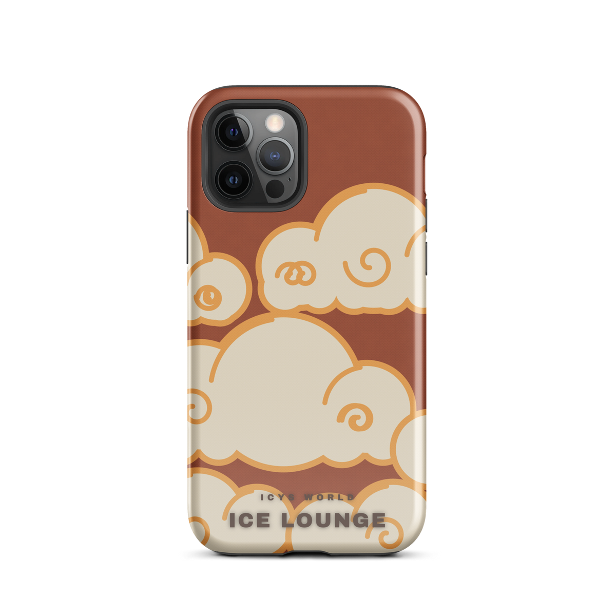 ICYS WORLD Ice Lounge iPhone case on iPhone 12 Pro, glossy finish