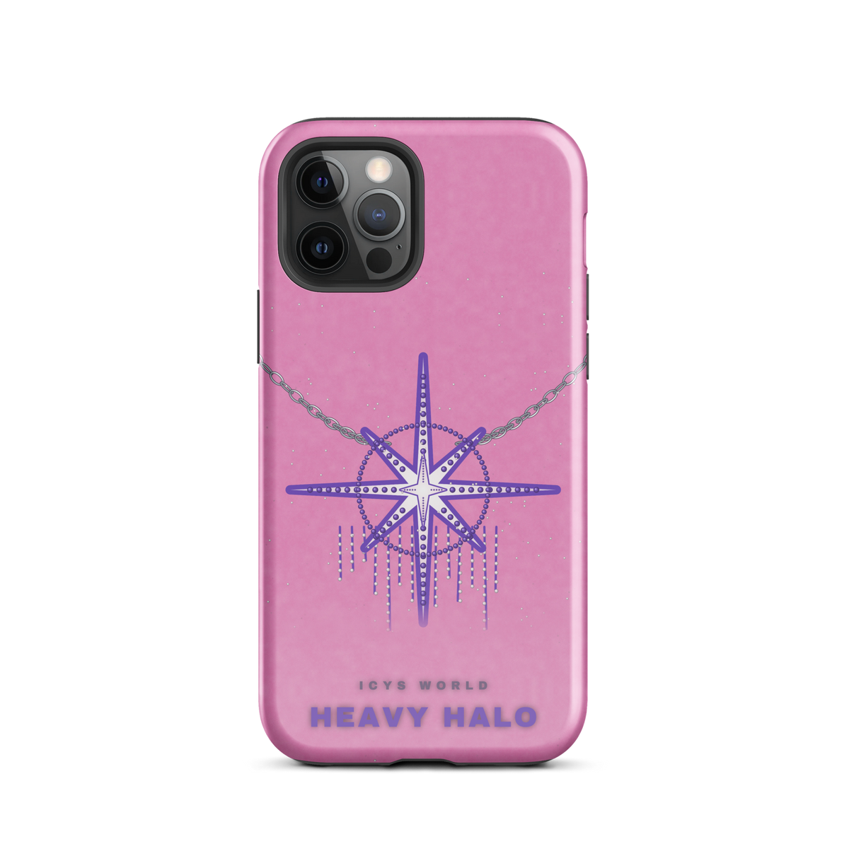 ICYS WORLD Heavy Halo iPhone case on iPhone 12 Pro, glossy finish