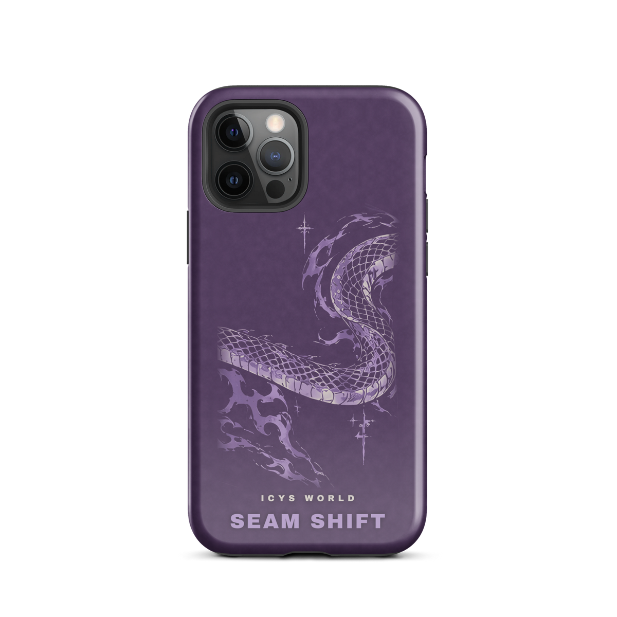 ICYS WORLD Seam Shift iPhone case on iPhone 12 Pro, glossy finish