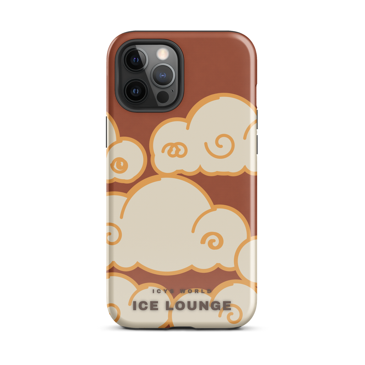 ICYS WORLD Ice Lounge iPhone case on iPhone 12 Pro Max, glossy finish