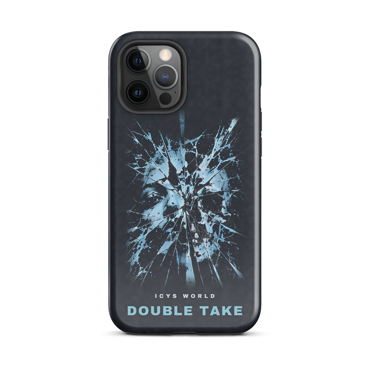 ICYS WORLD Double Take iPhone case on iPhone 12 Pro Max, glossy finish