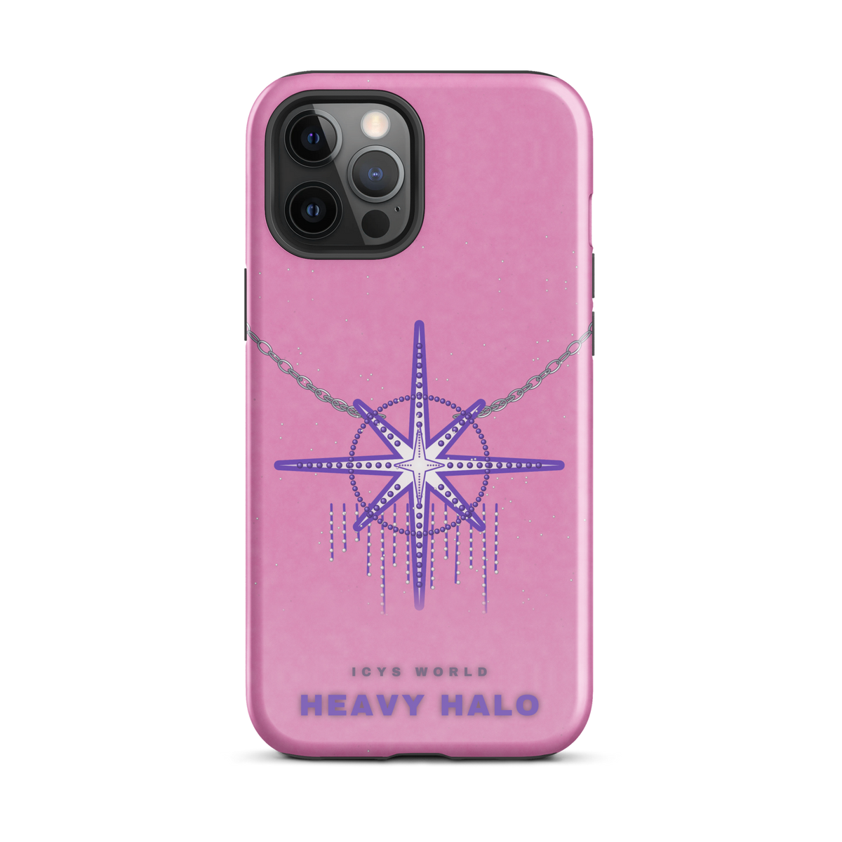 ICYS WORLD Heavy Halo iPhone case on iPhone 12 Pro Max, glossy finish