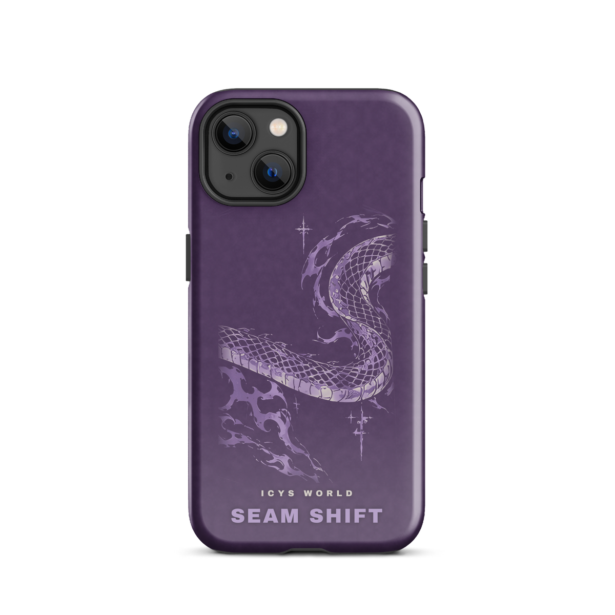 ICYS WORLD Seam Shift iPhone case on iPhone 13, glossy finish