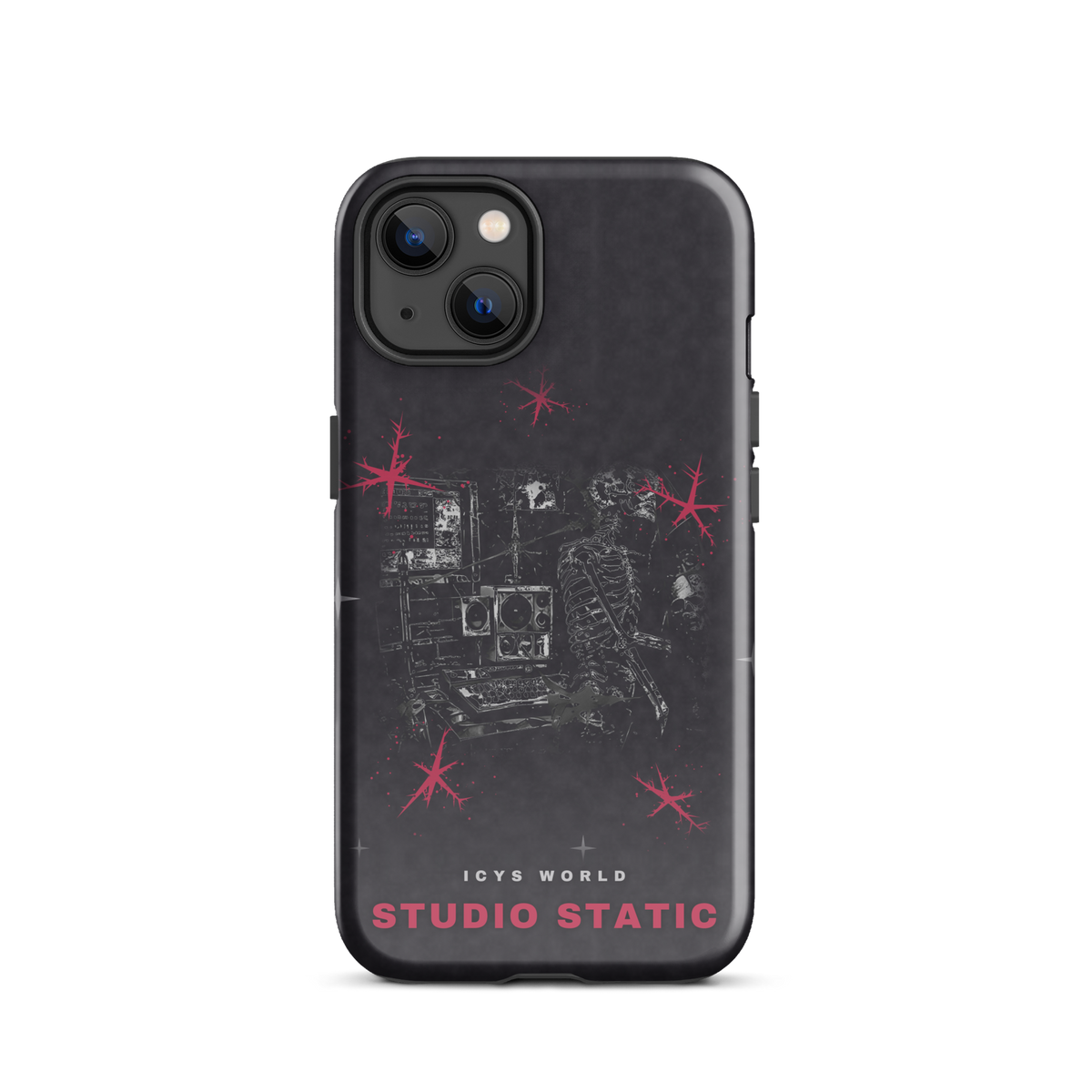ICYS WORLD Studio Static iPhone case on iPhone 13, glossy finish
