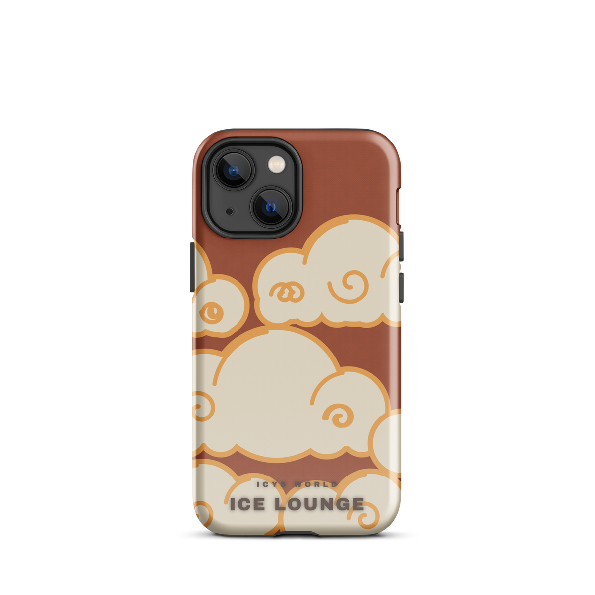 ICYS WORLD Ice Lounge iPhone case on iPhone 13 mini, glossy finish