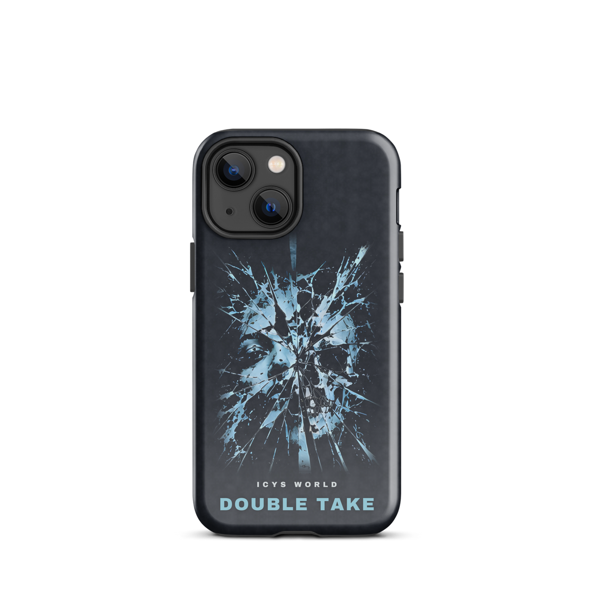 ICYS WORLD Double Take iPhone case on iPhone 13 mini, glossy finish