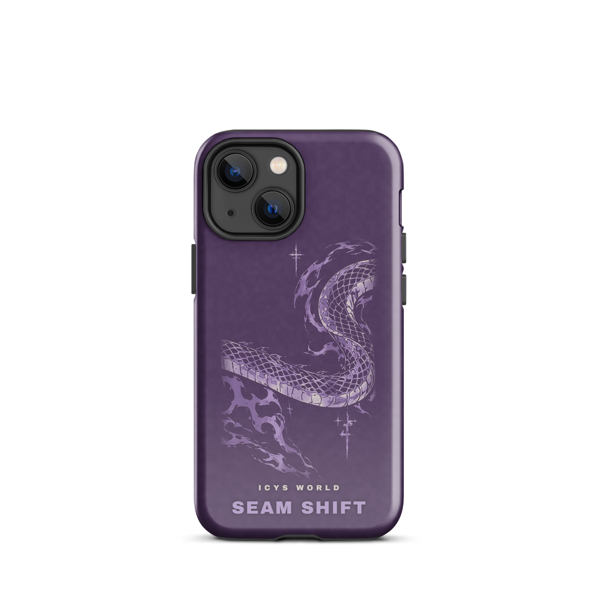 ICYS WORLD Seam Shift iPhone case on iPhone 13 mini, glossy finish