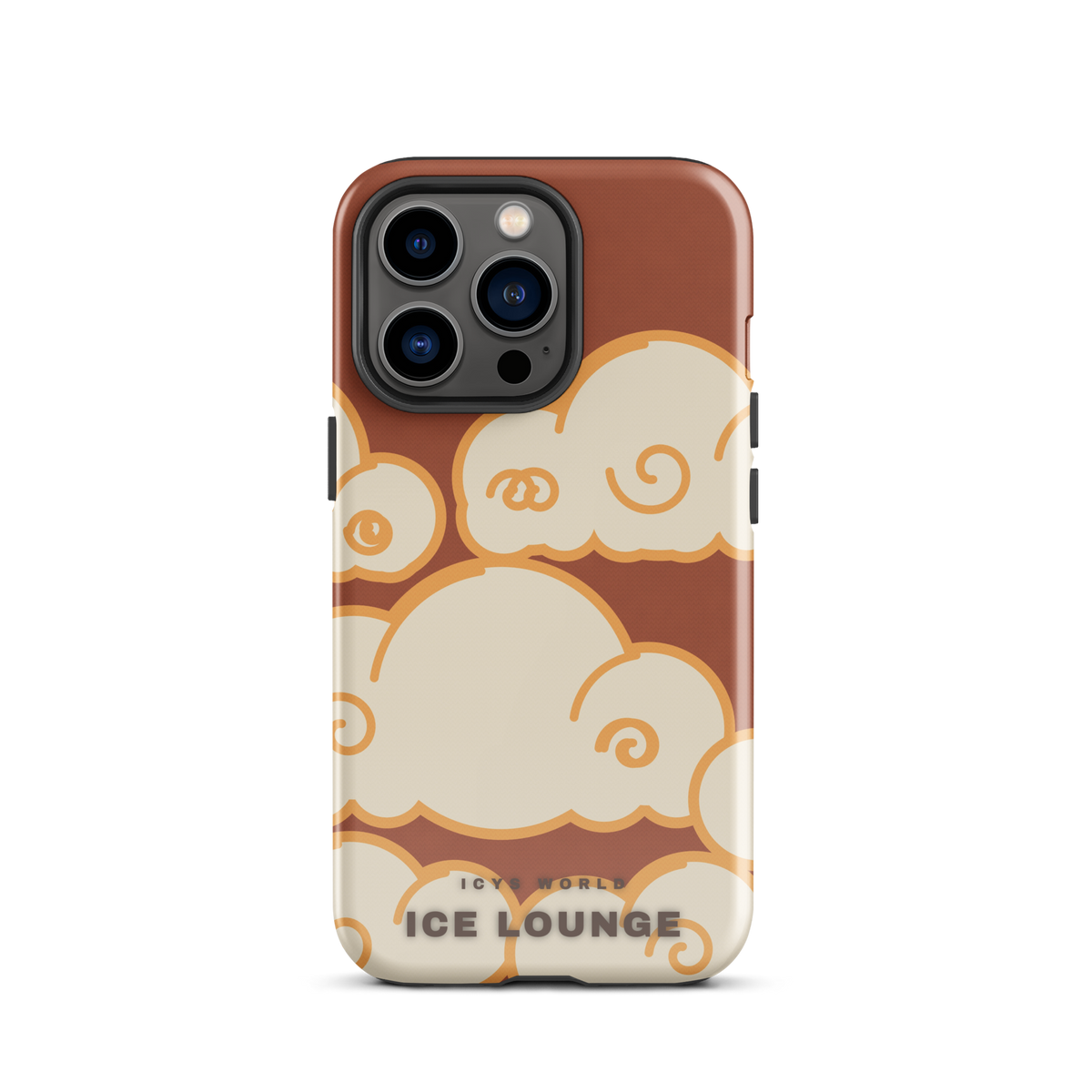 ICYS WORLD Ice Lounge iPhone case on iPhone 13 Pro, glossy finish