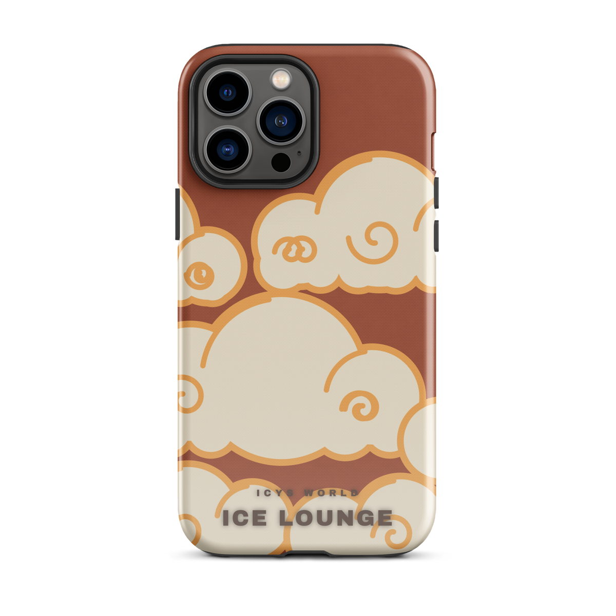 ICYS WORLD Ice Lounge iPhone case on iPhone 13 Pro Max, glossy finish