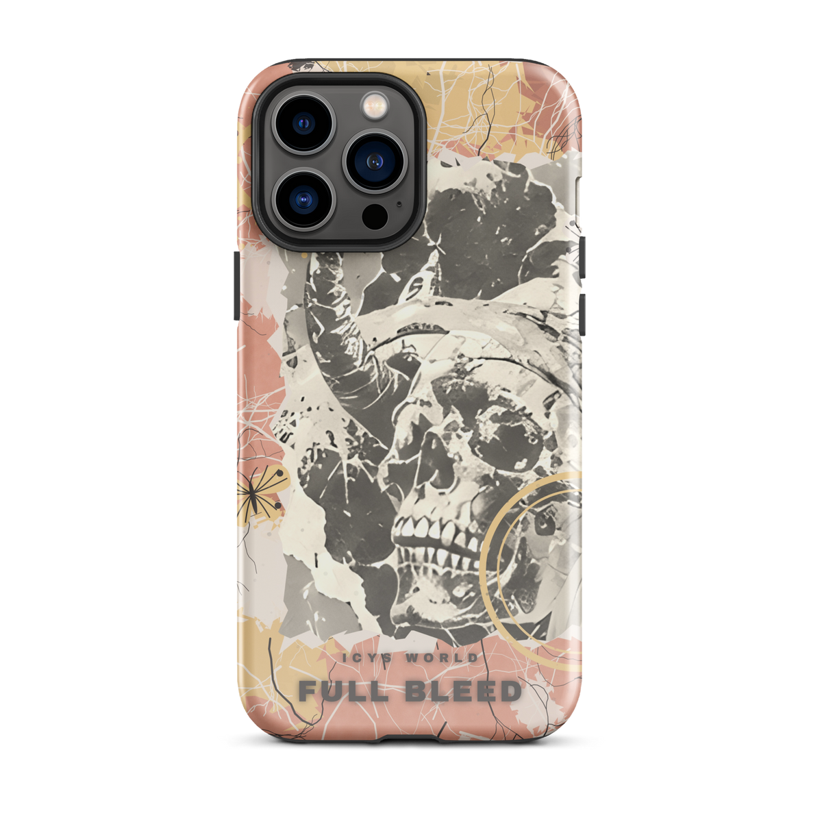 ICYS WORLD Full Bleed iPhone case on iPhone 13 Pro Max, glossy finish