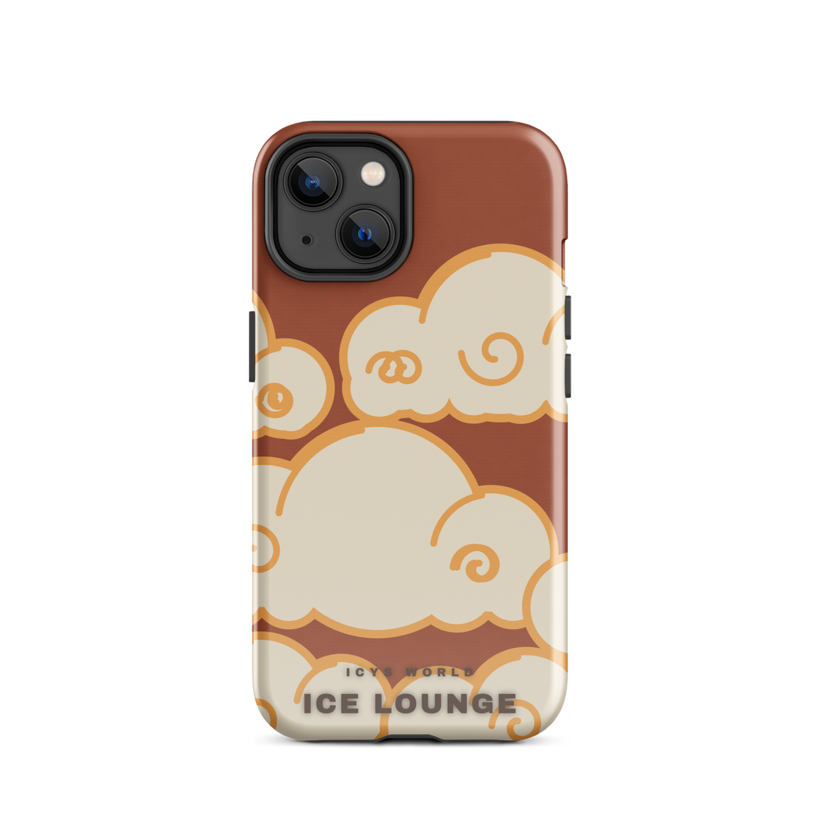 ICYS WORLD Ice Lounge iPhone case on iPhone 14, glossy finish