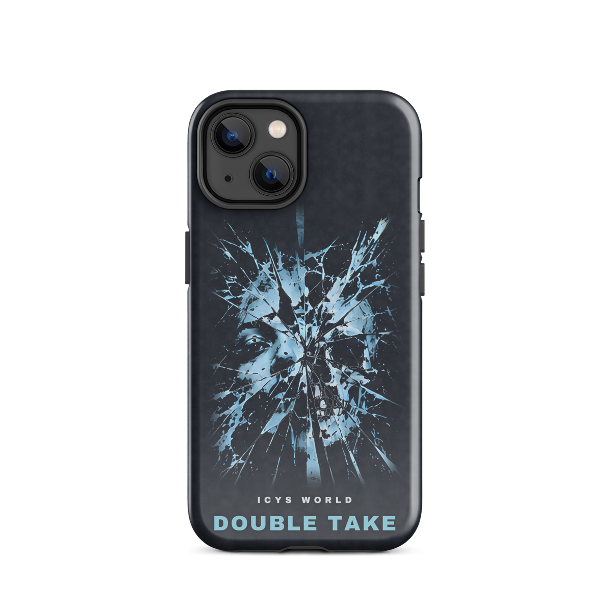 ICYS WORLD Double Take iPhone case on iPhone 14, glossy finish