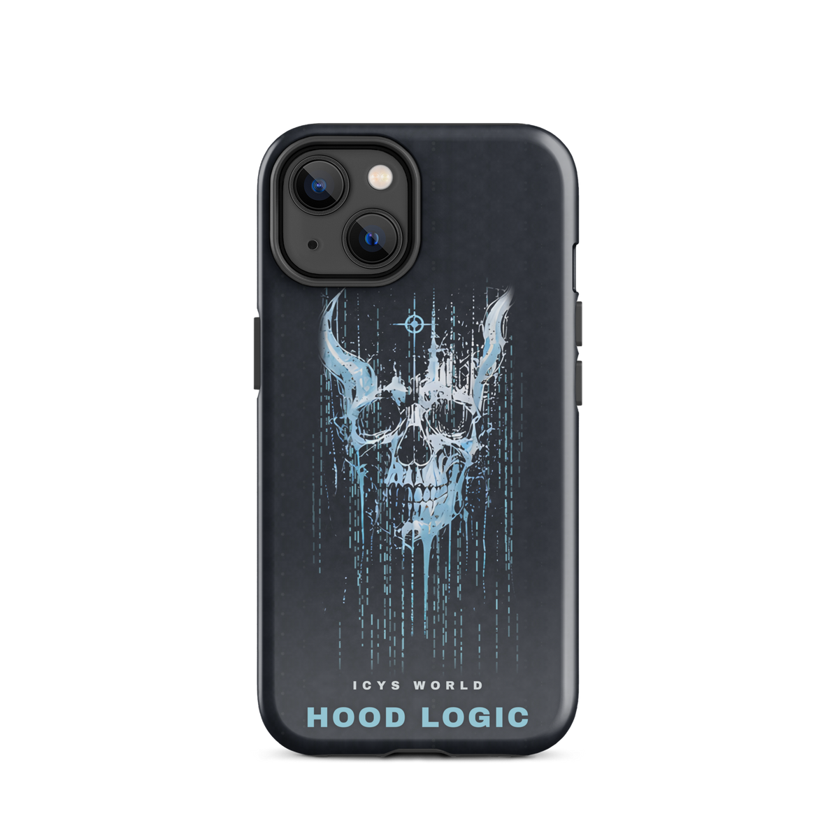 ICYS WORLD Hood Logic iPhone case on iPhone 14, glossy finish