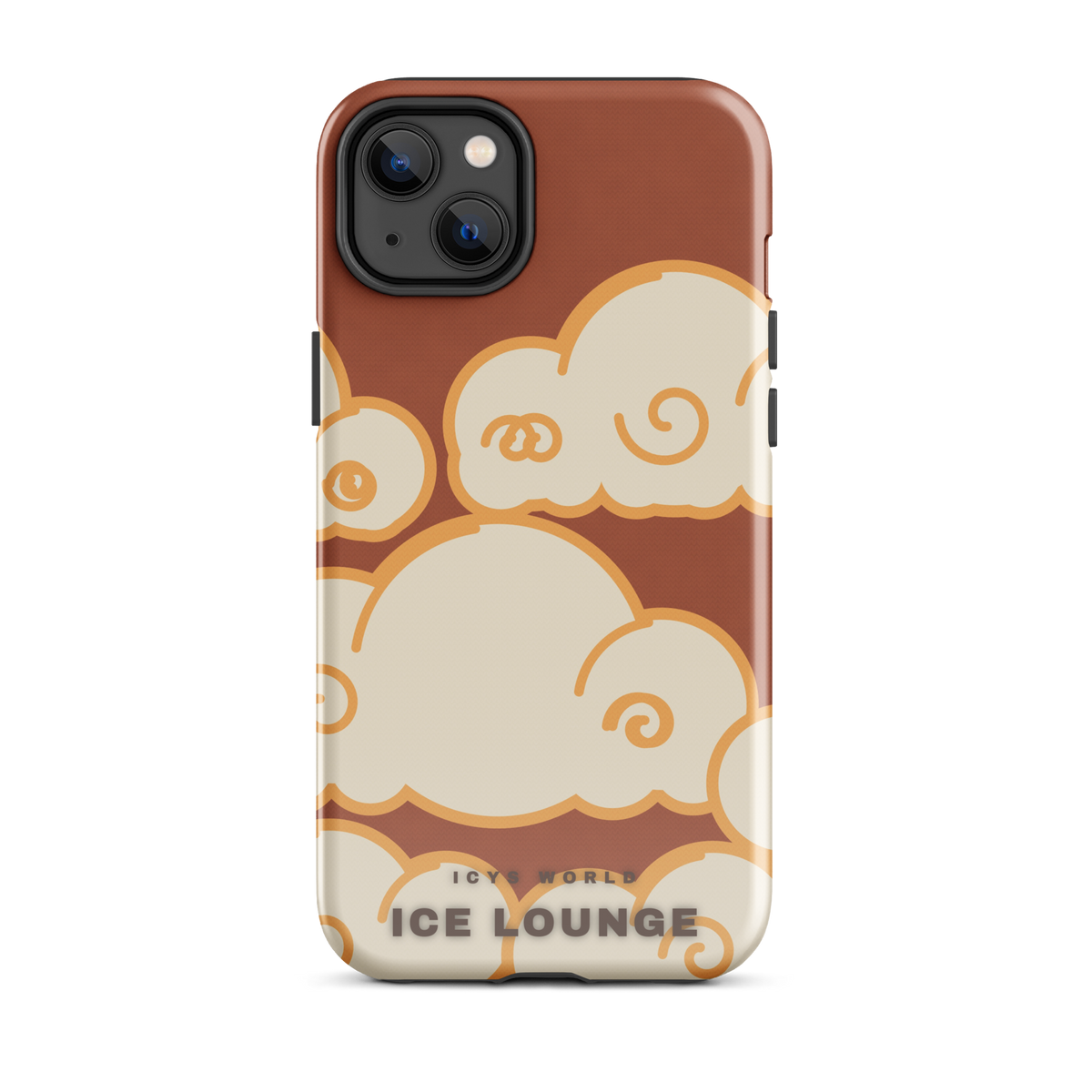 ICYS WORLD Ice Lounge iPhone case on iPhone 14 Plus, glossy finish