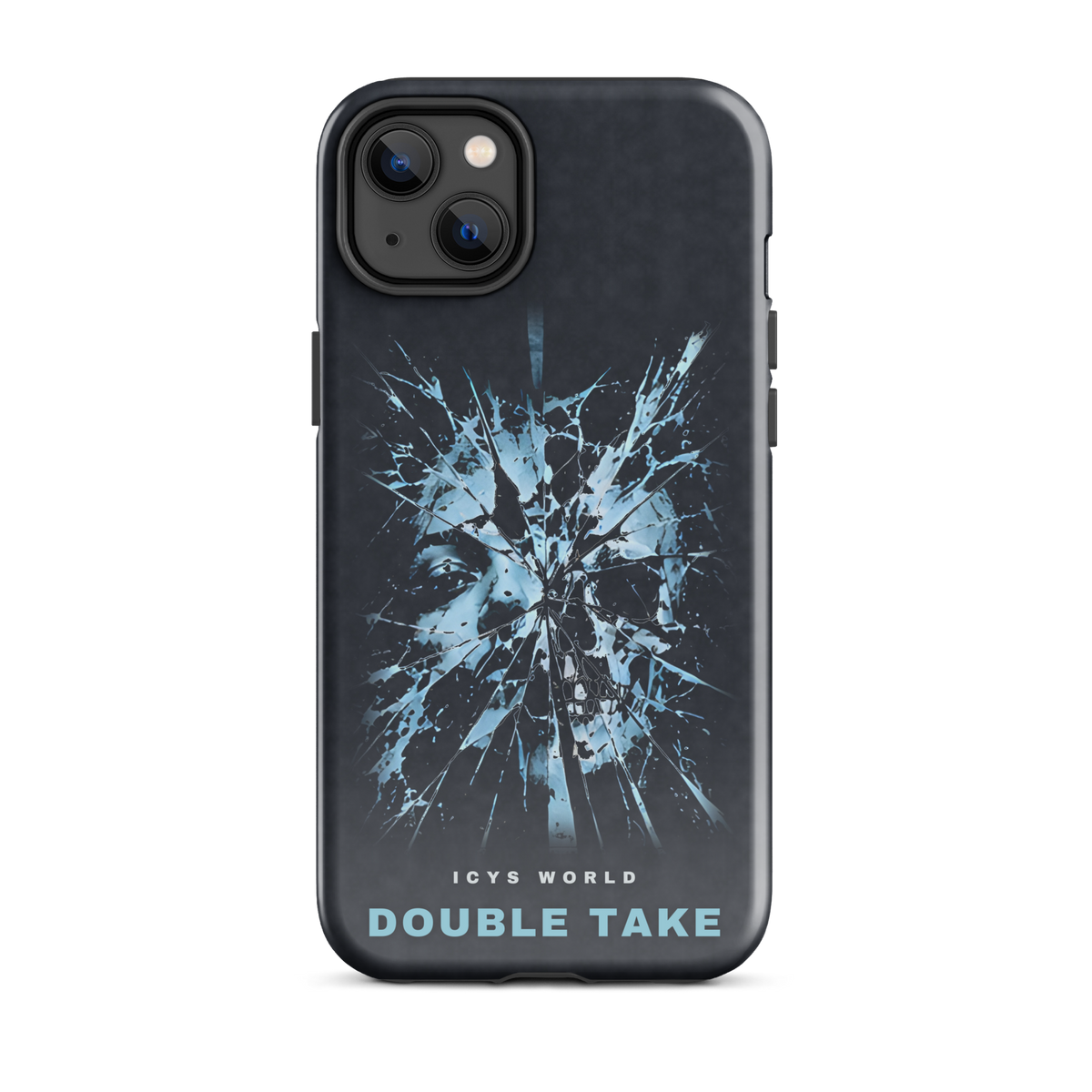 ICYS WORLD Double Take iPhone case on iPhone 14 Plus, glossy finish