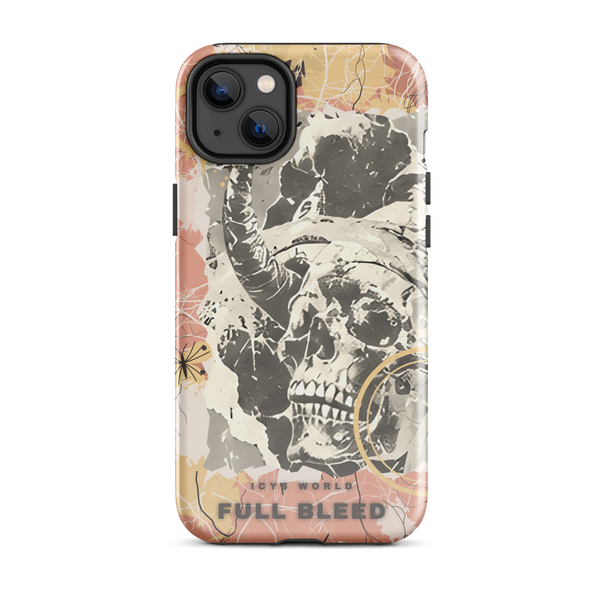 ICYS WORLD Full Bleed iPhone case on iPhone 14 Plus, glossy finish