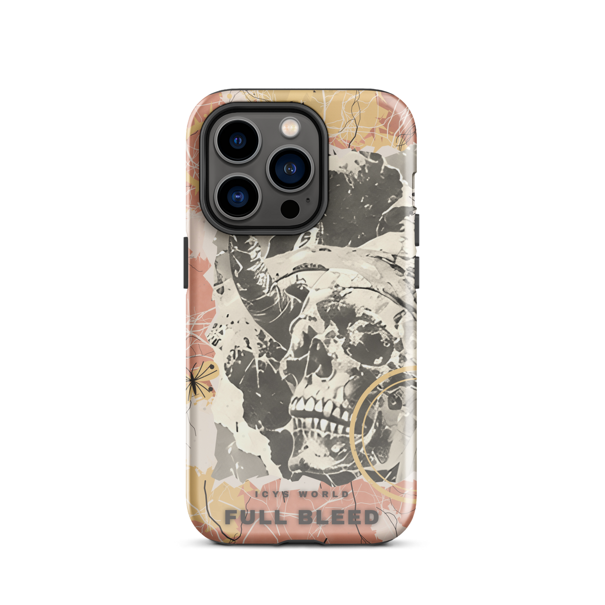 ICYS WORLD Full Bleed iPhone case on iPhone 14 Pro, glossy finish