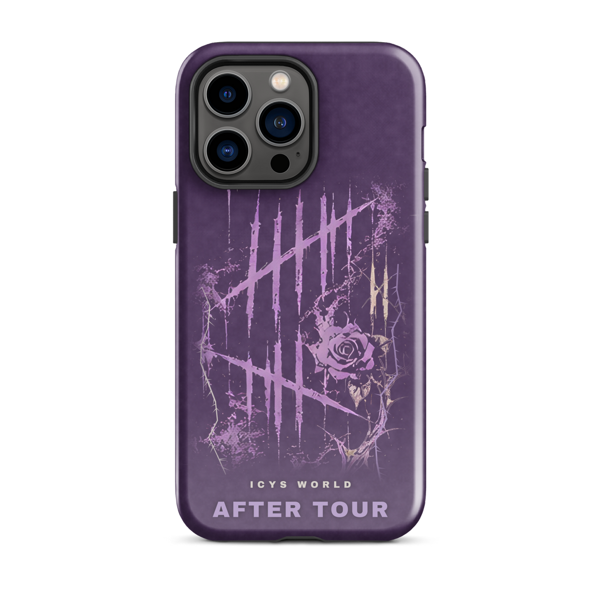 ICYS WORLD After Tour iPhone case on iPhone 14 Pro Max, glossy finish