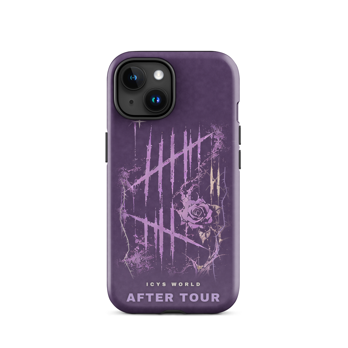 ICYS WORLD After Tour iPhone case on iPhone 15, glossy finish