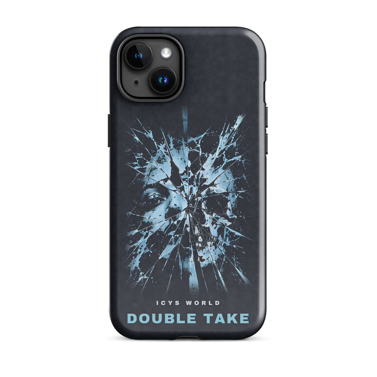ICYS WORLD Double Take iPhone case on iPhone 15 Plus, glossy finish
