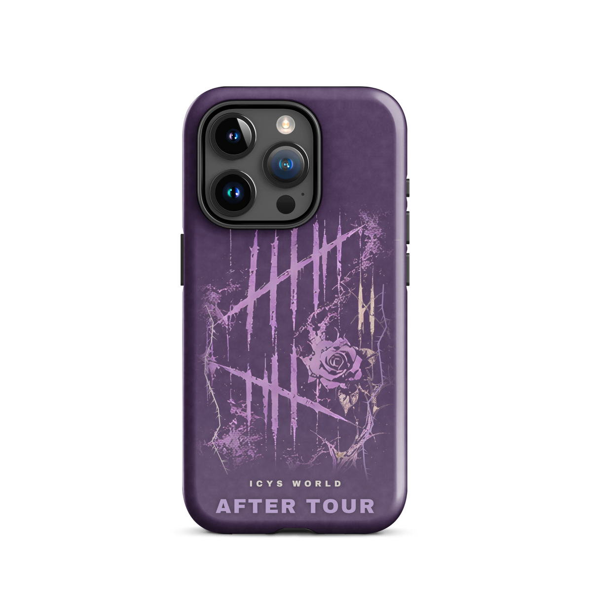 ICYS WORLD After Tour iPhone case on iPhone 15 Pro, glossy finish