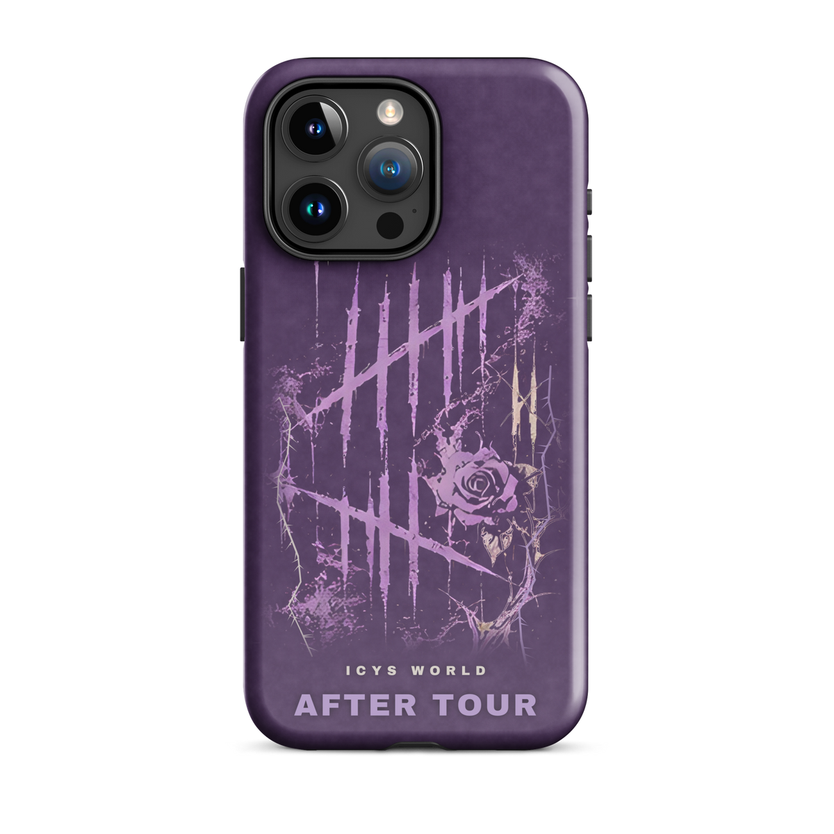 ICYS WORLD After Tour iPhone case on iPhone 15 Pro Max, glossy finish