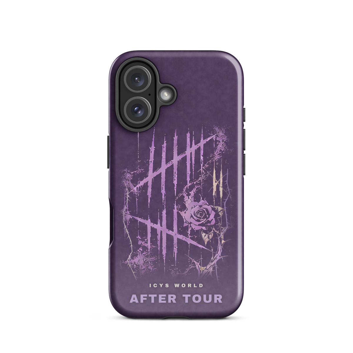 ICYS WORLD After Tour iPhone case on iPhone 16, glossy finish