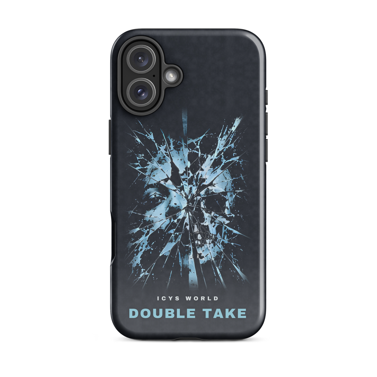 ICYS WORLD Double Take iPhone case on iPhone 16 Plus, glossy finish