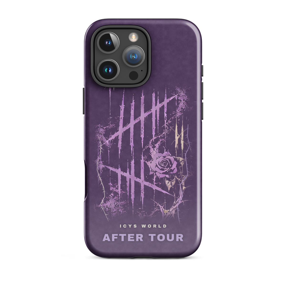 ICYS WORLD After Tour iPhone case on iPhone 16 Pro Max, glossy finish