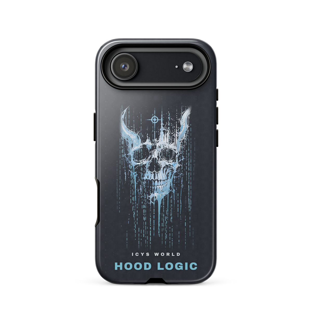 ICYS WORLD Hood Logic iPhone case on iPhone 17 Air, glossy finish