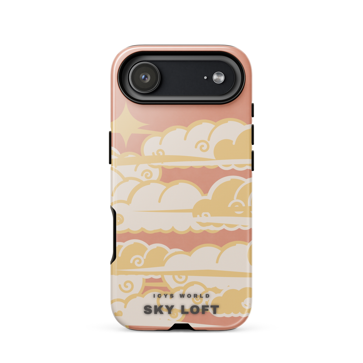 ICYS WORLD Sky Loft iPhone case on iPhone 17 Air, glossy finish
