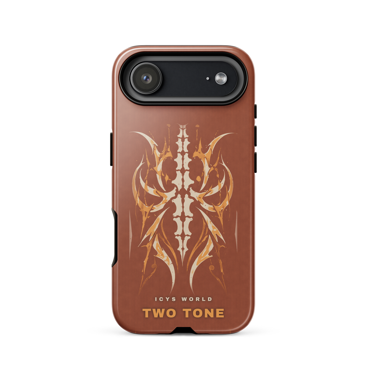 ICYS WORLD Two Tone iPhone case on iPhone 17 Air, glossy finish