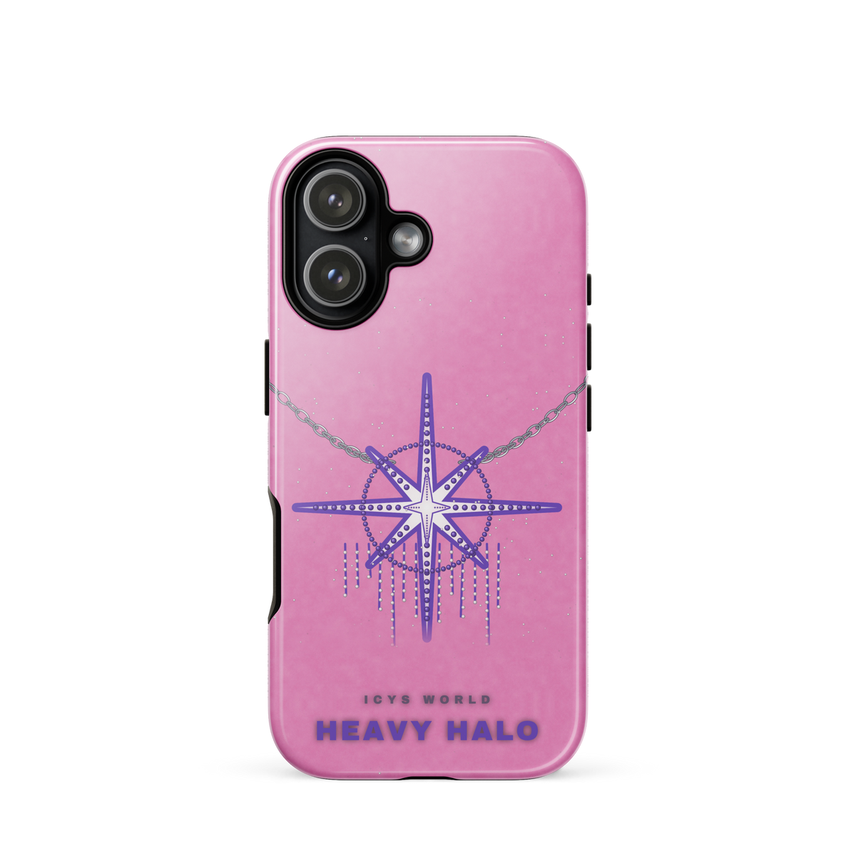 ICYS WORLD Heavy Halo iPhone case on iPhone 17, glossy finish