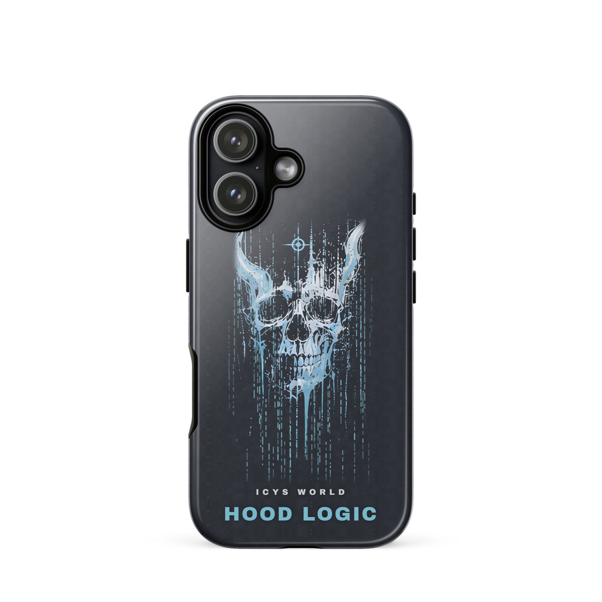 ICYS WORLD Hood Logic iPhone case on iPhone 17, glossy finish