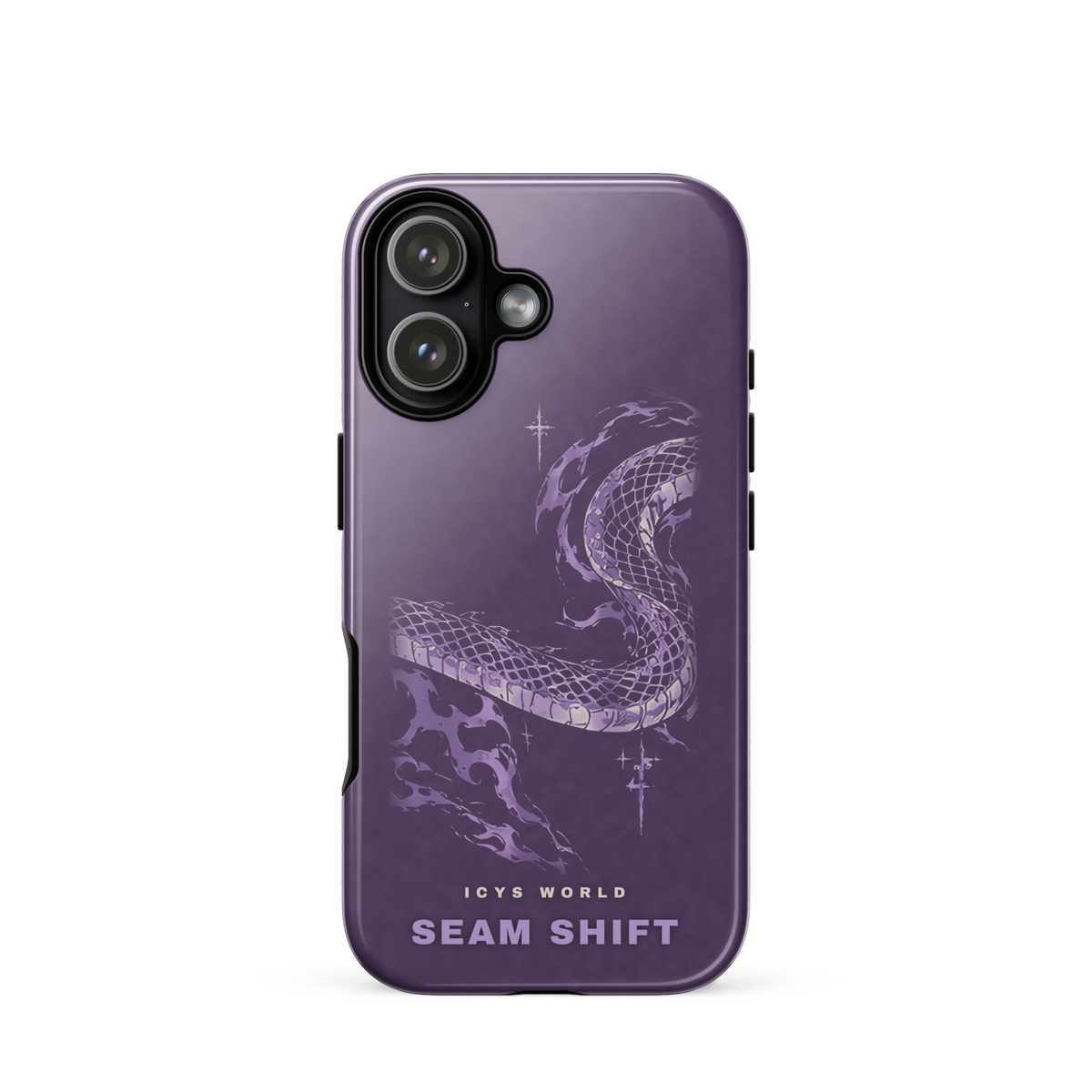 ICYS WORLD Seam Shift iPhone case on iPhone 17, glossy finish