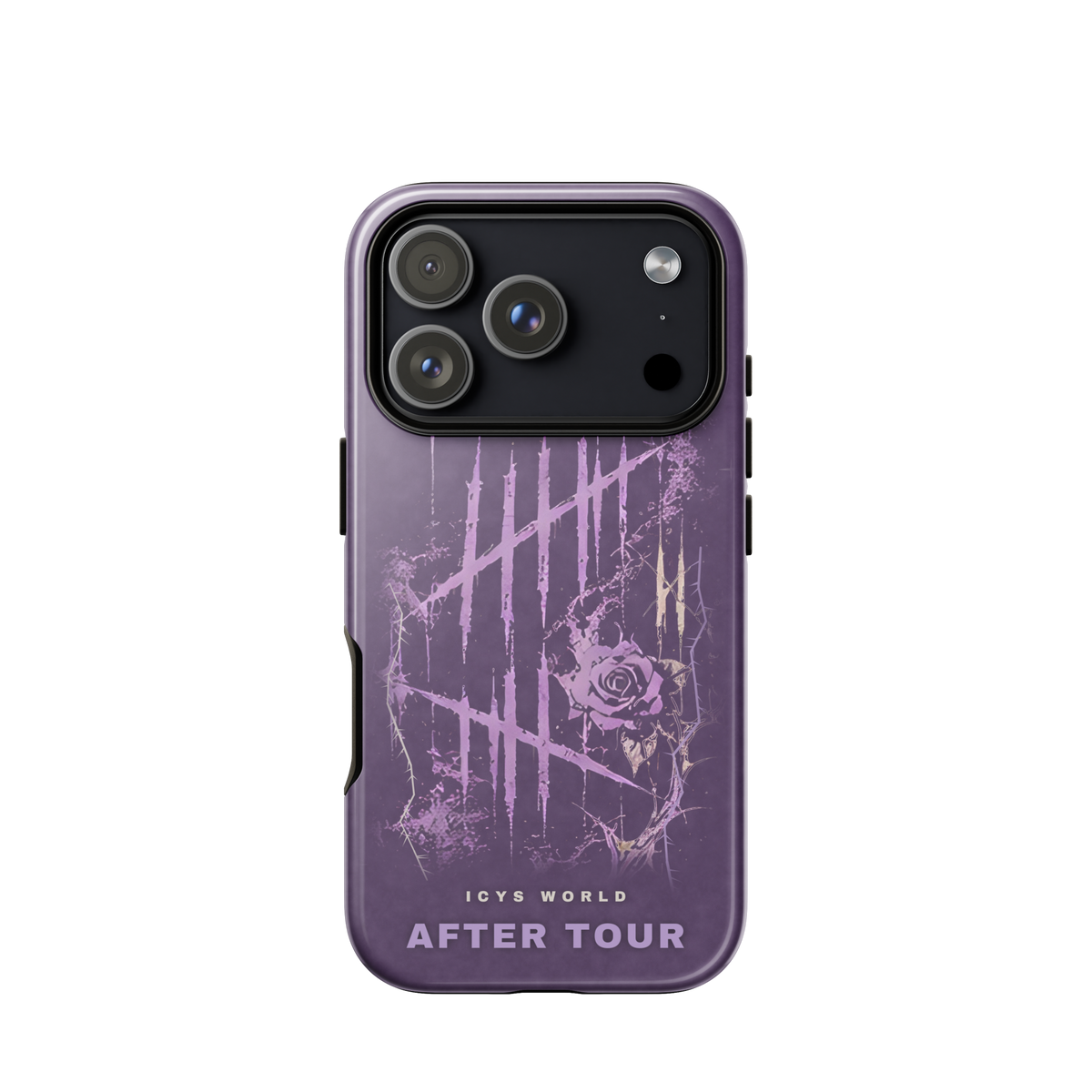 ICYS WORLD After Tour iPhone case on iPhone 17 Pro, glossy finish
