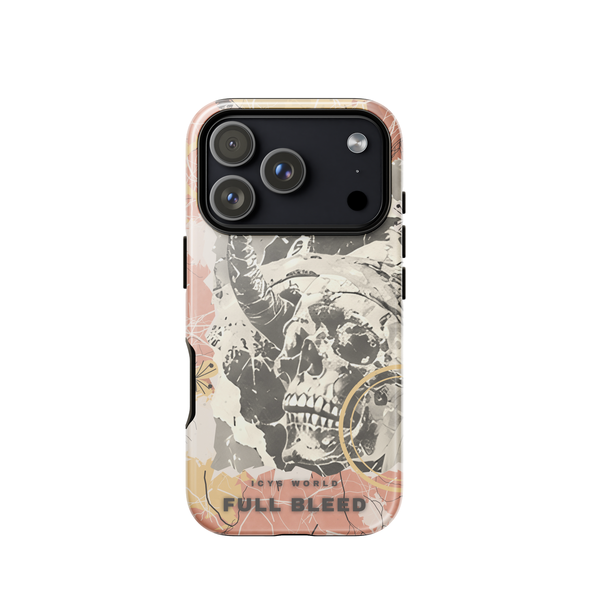 ICYS WORLD Full Bleed iPhone case on iPhone 18 Pro, glossy finish