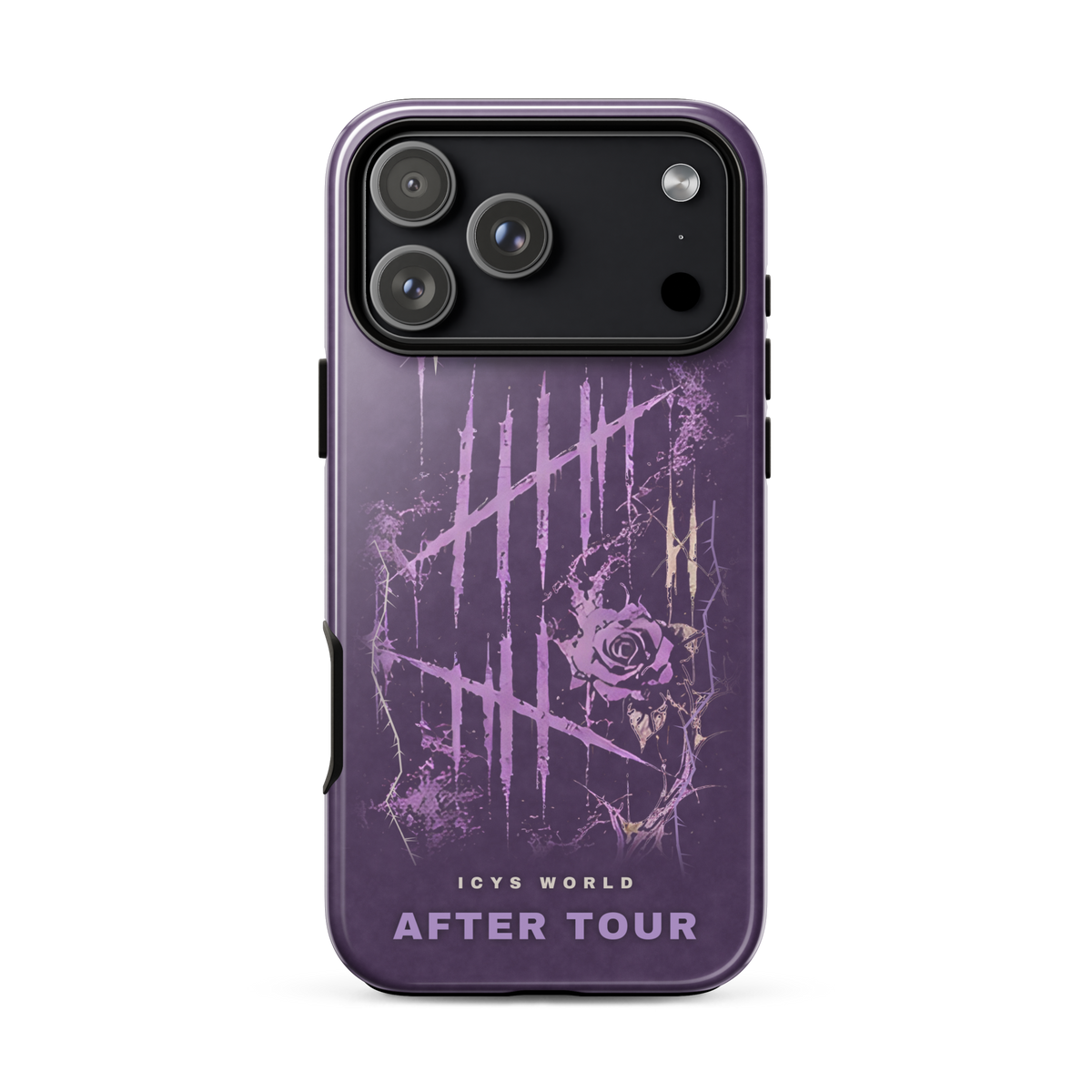 ICYS WORLD After Tour iPhone case on iPhone 18 Pro Max, glossy finish