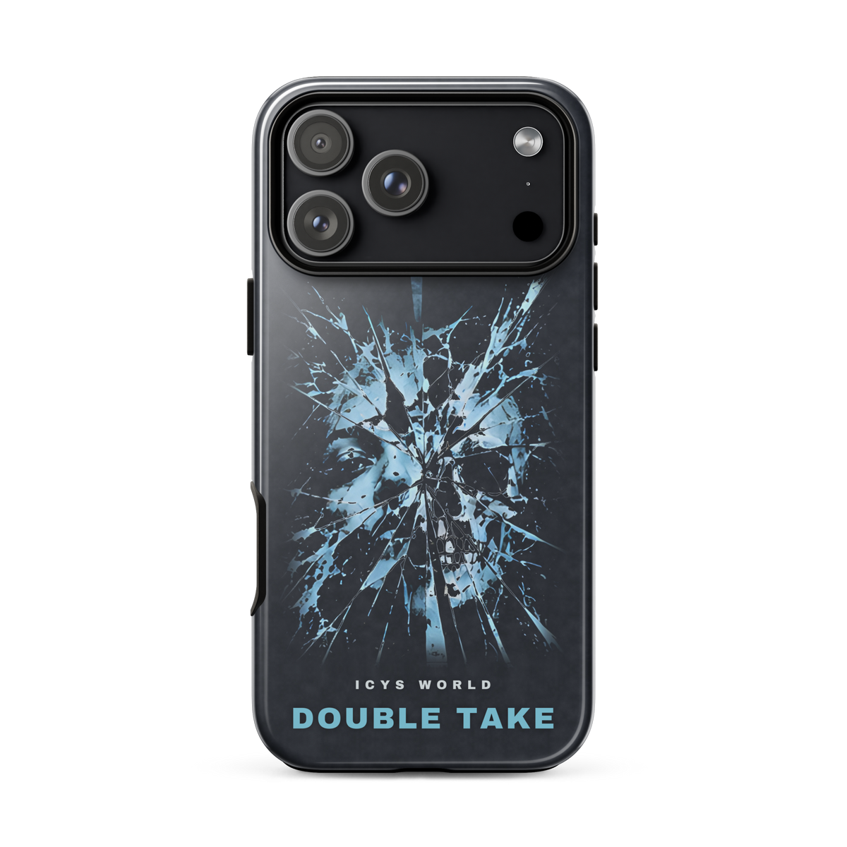 ICYS WORLD Double Take iPhone case on iPhone 18 Pro Max, glossy finish