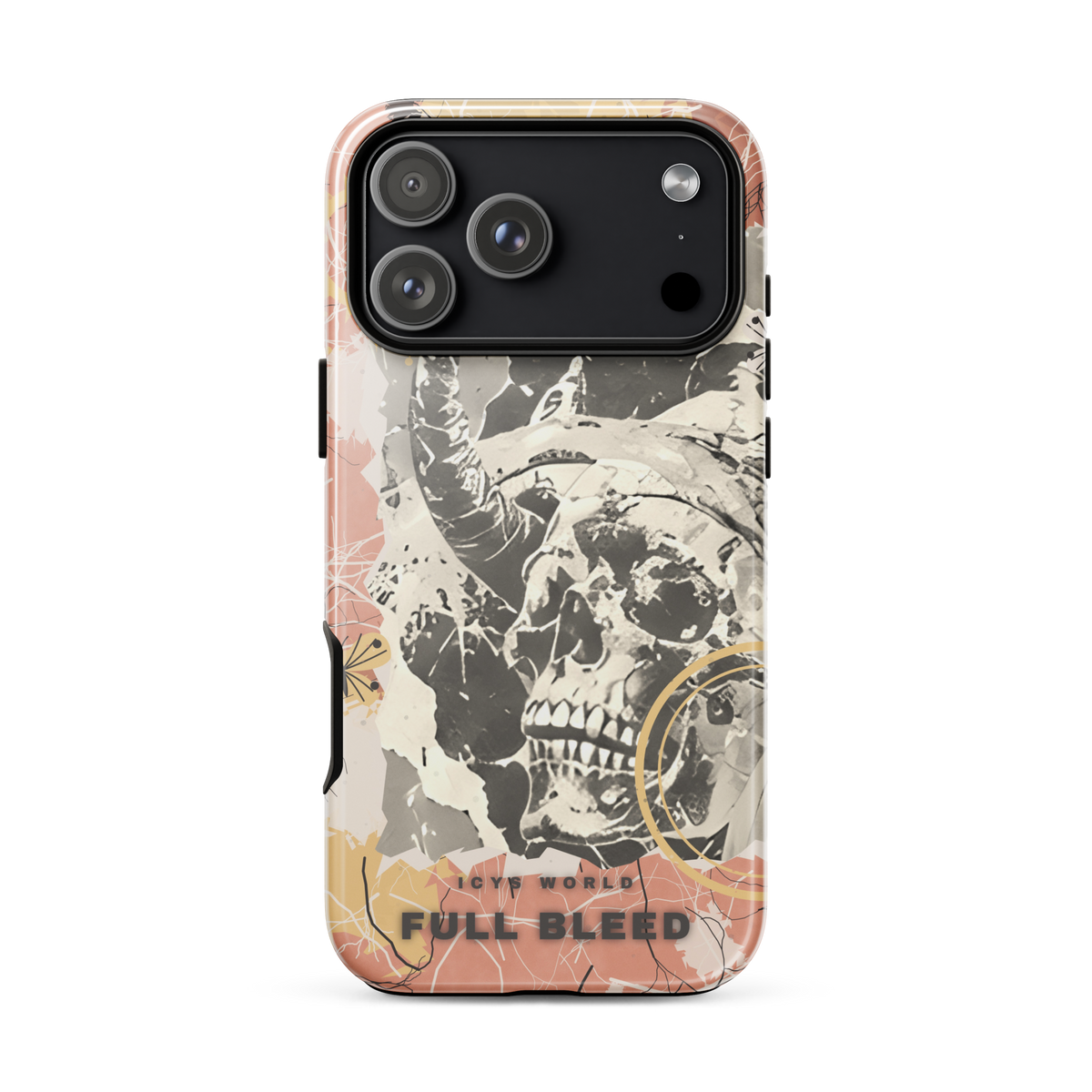 ICYS WORLD Full Bleed iPhone case on iPhone 18 Pro Max, glossy finish