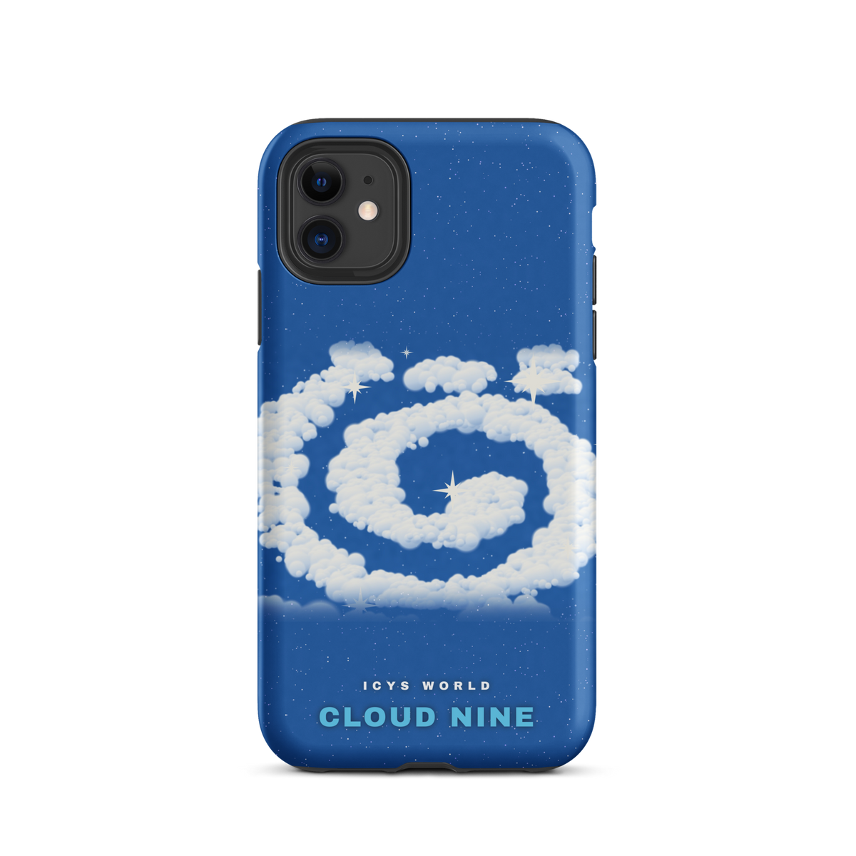 ICYS WORLD Cloud Nine iPhone case on iPhone 11, matte finish