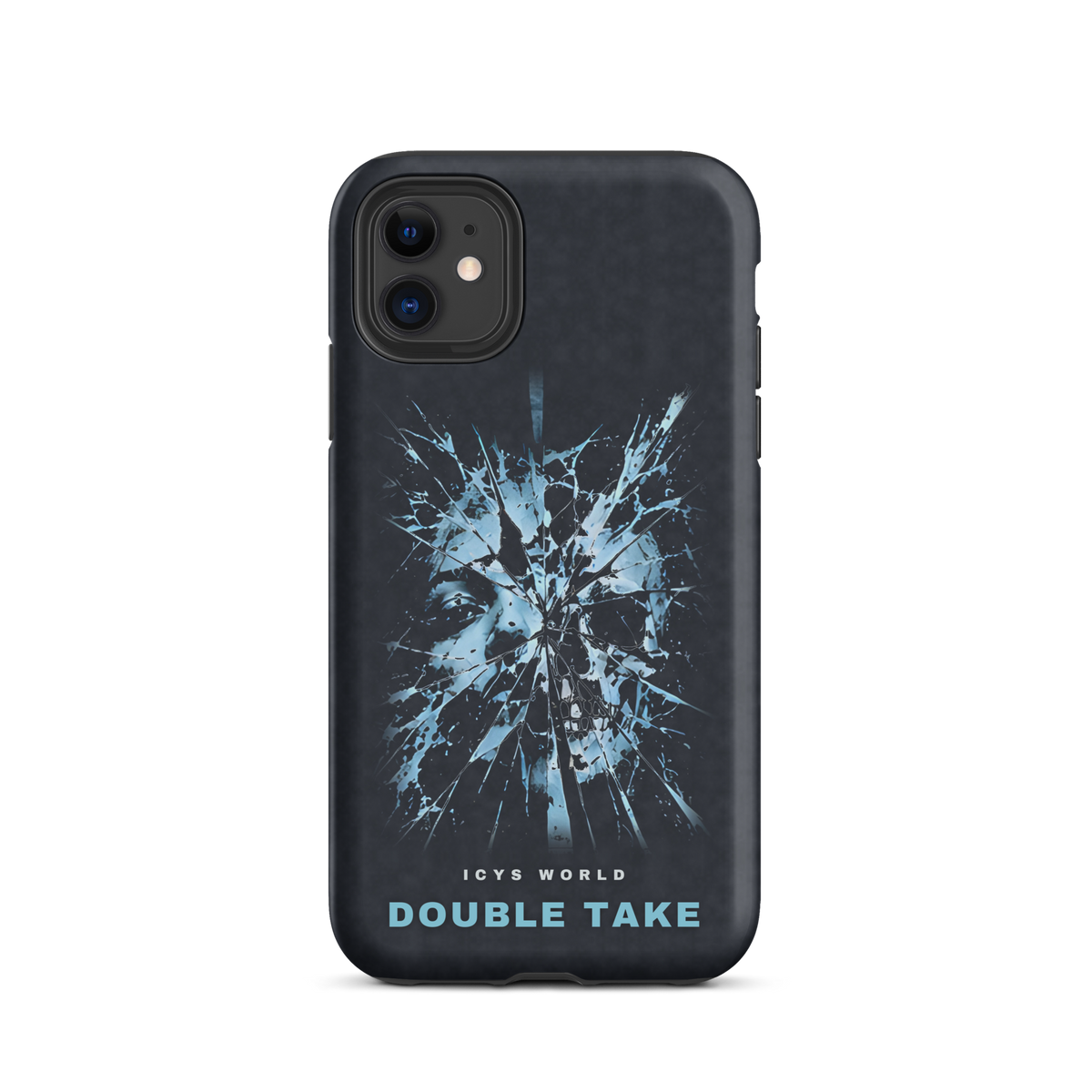 ICYS WORLD Double Take iPhone case on iPhone 11, matte finish