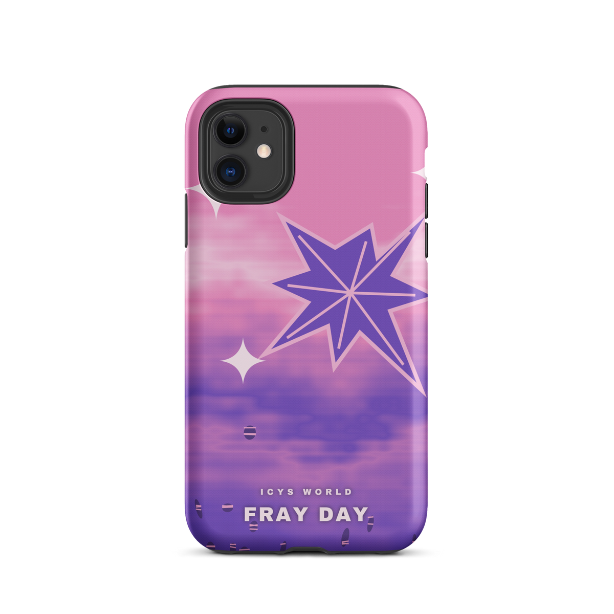 ICYS WORLD Fray Day iPhone case on iPhone 11, matte finish