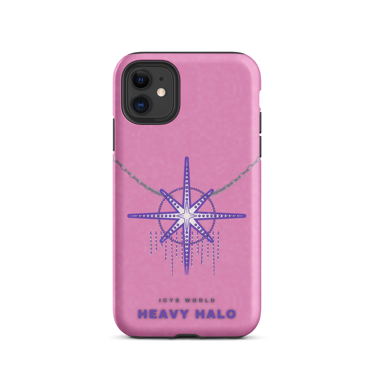 ICYS WORLD Heavy Halo iPhone case on iPhone 11, matte finish