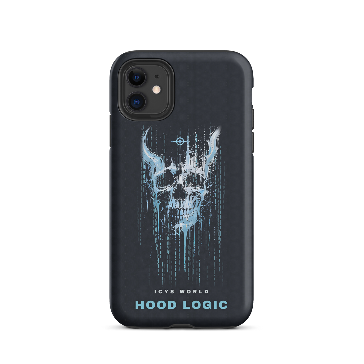 ICYS WORLD Hood Logic iPhone case on iPhone 11, matte finish